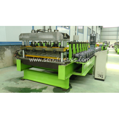 Glazed tile roofing sheet roll forming machine